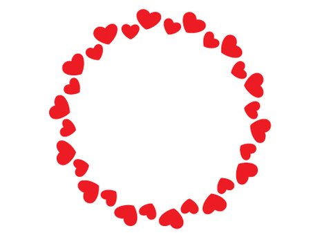 Сердечки по кругу