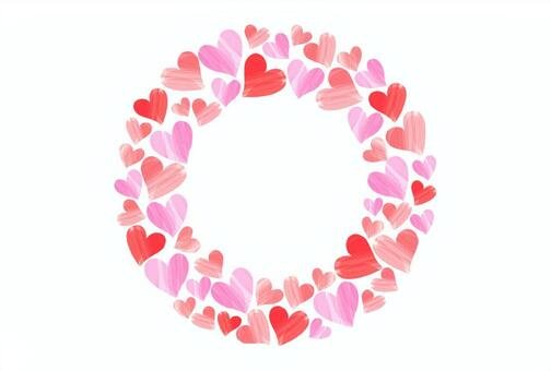 Сердечки по кругу