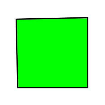 Геометрические фигуры зеленый квадрат