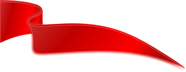 Красная лента угловая