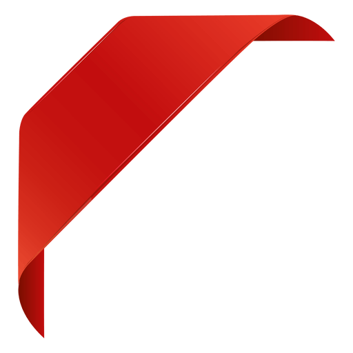 Красная лента на угол