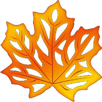 Резные листья из бумаги