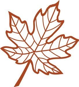 Кленовый лист шаблон
