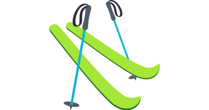 Лыжи иллюстрация