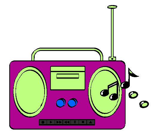 Магнитофон иллюстрация