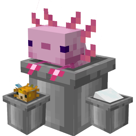 3d аксолотль майнкрафт