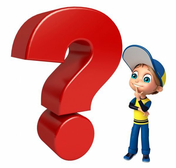 Человечек с вопросом для детей