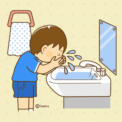 Умываться рисунок