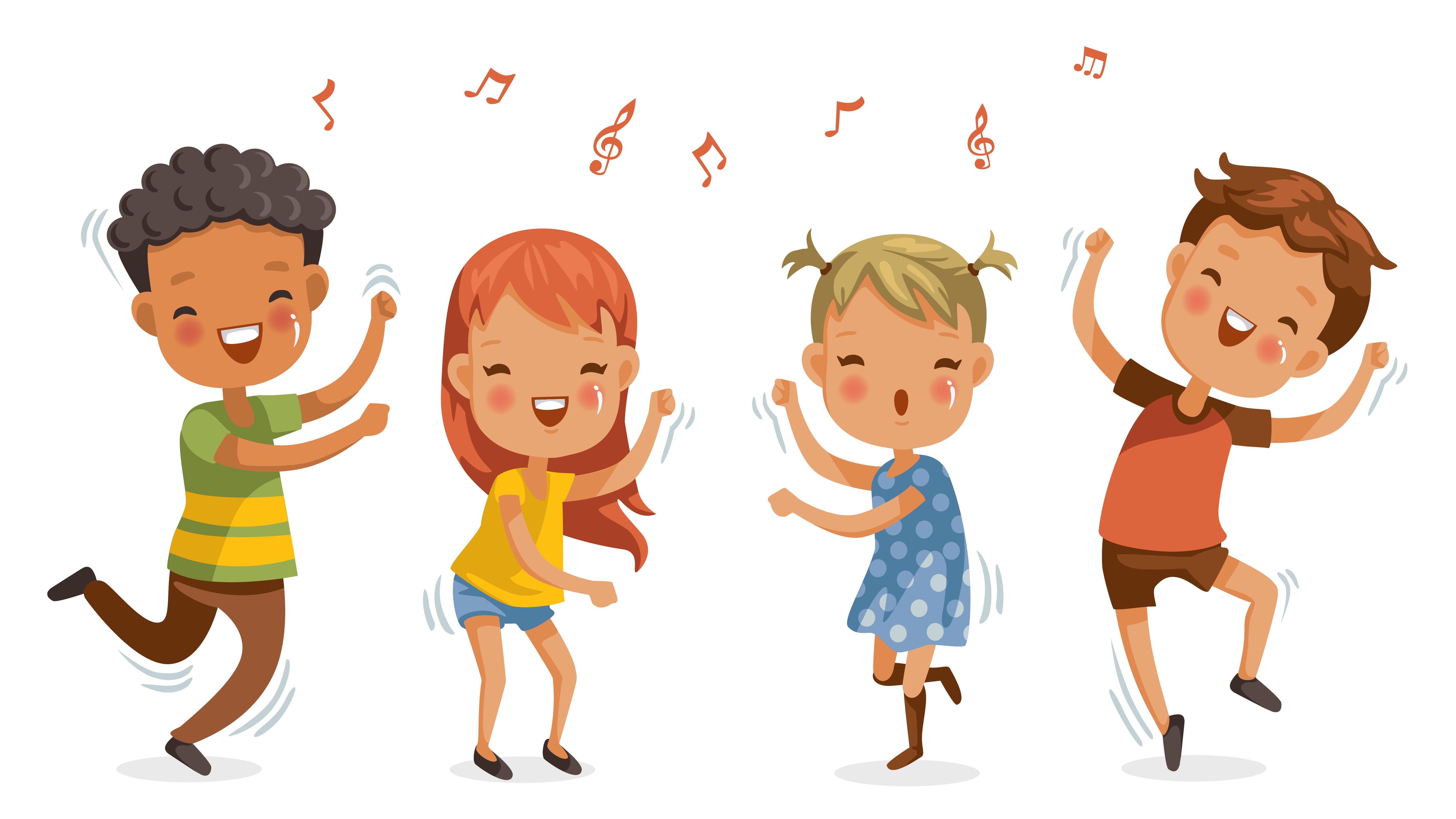 Пою и танцую меньше. Танец рисунок для детей. Детские танцы картинки. Дети рисунок на белом фоне. Девочка и мальчик пляшут.
