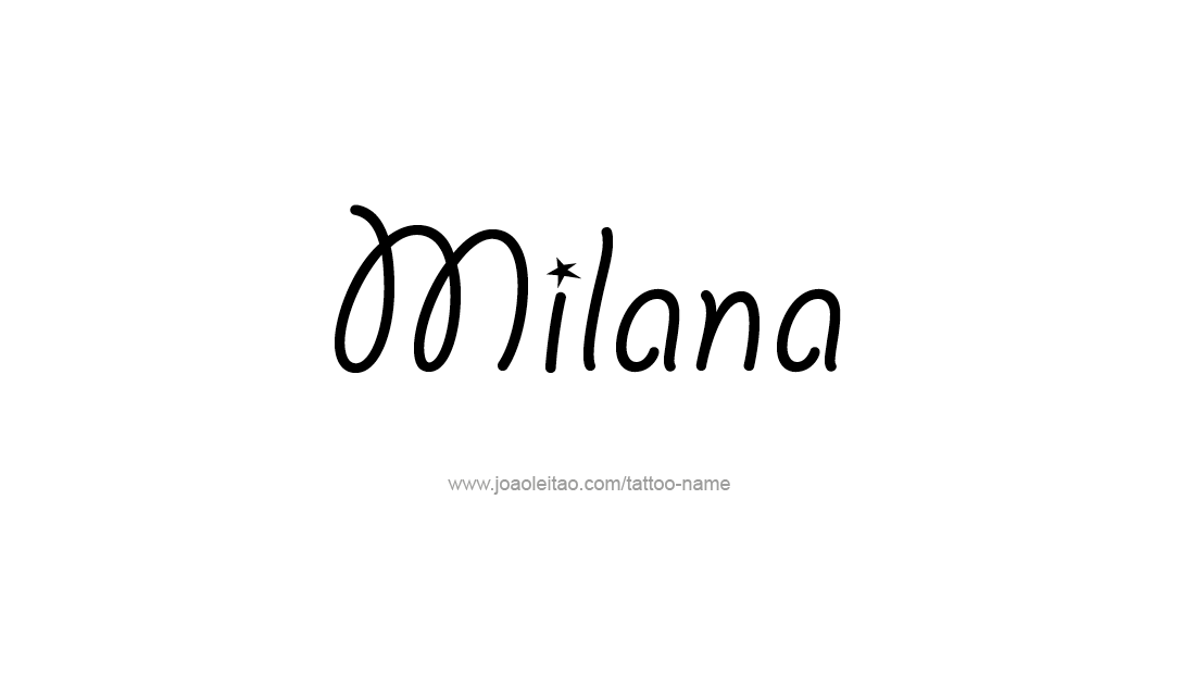 Татуировки с именем Милана: лучшие идеи и дизайны