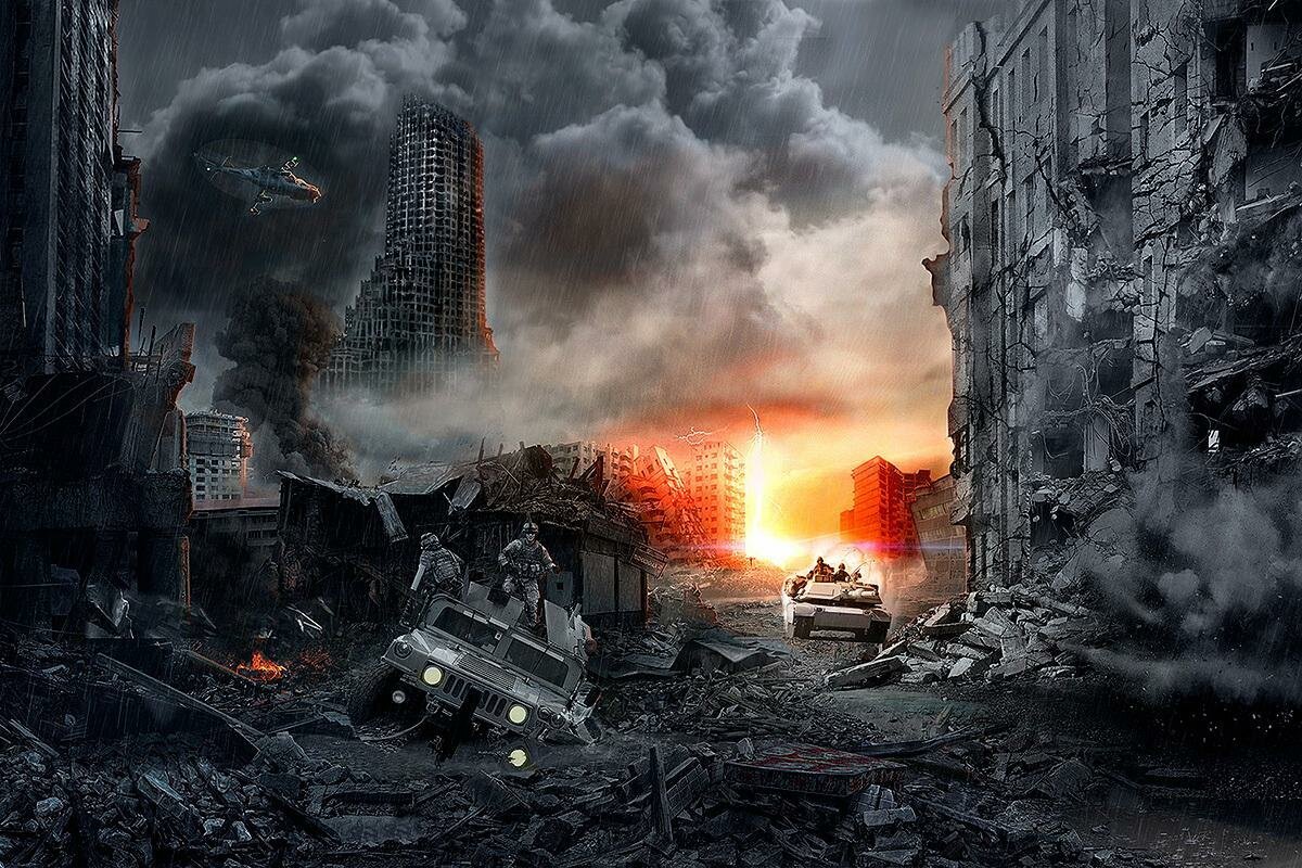 Россия после ядерной. Разрушенный город. Город после апокалипсиса. Разрушенный город апокалипсис. Разрушенный город в огне.