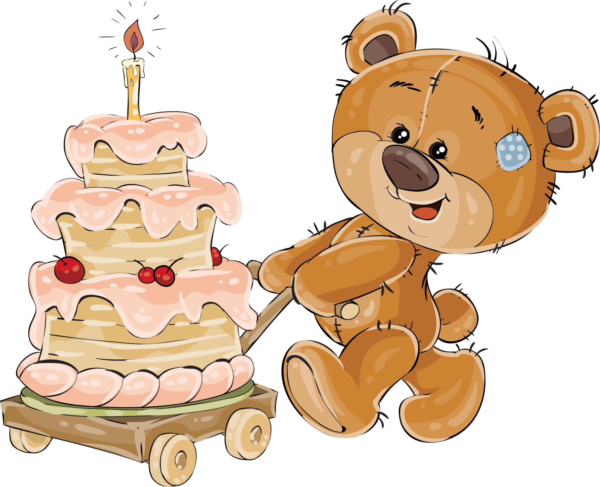 Медвежонок с тортиком. Торт с «мишкой». Мишка с тортиком на день рождения. Тортики мультяшные. Открытка с днем рождения медведь