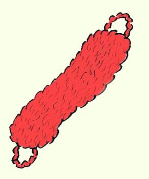 Мочалка нарисованная