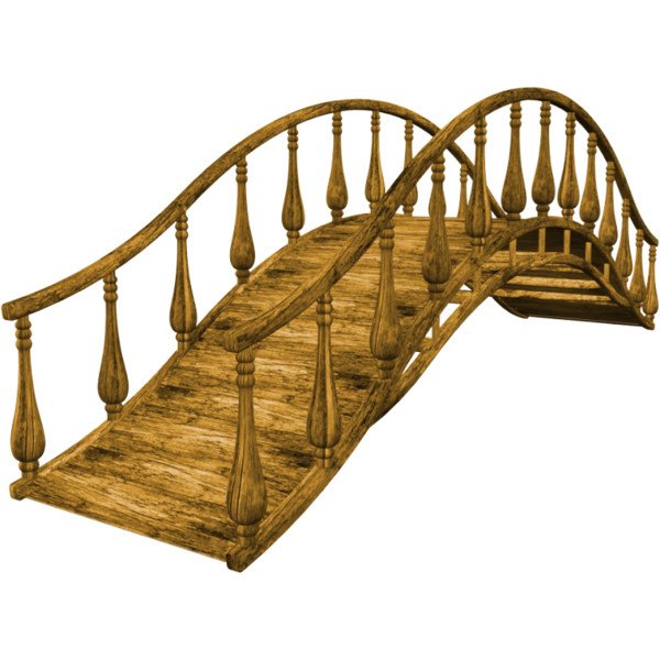 Деревянный мост сбоку