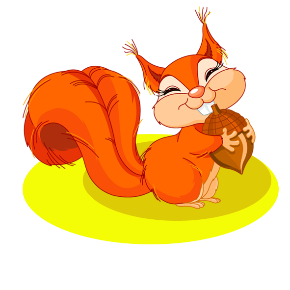 Белочки мультяшные