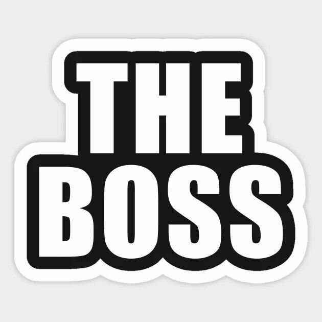 Boss картинка. Надпись босс. Наклейка босс. Big Boss надпись. Биг босс наклейка.