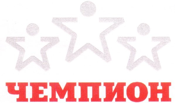 Надпись чемпион