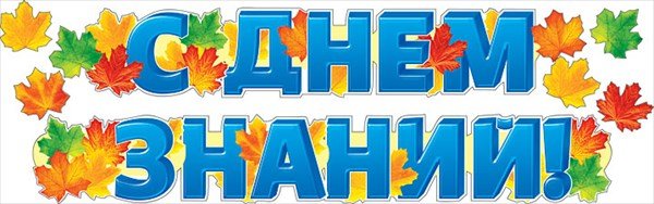 Растяжка гирлянда с днем знаний