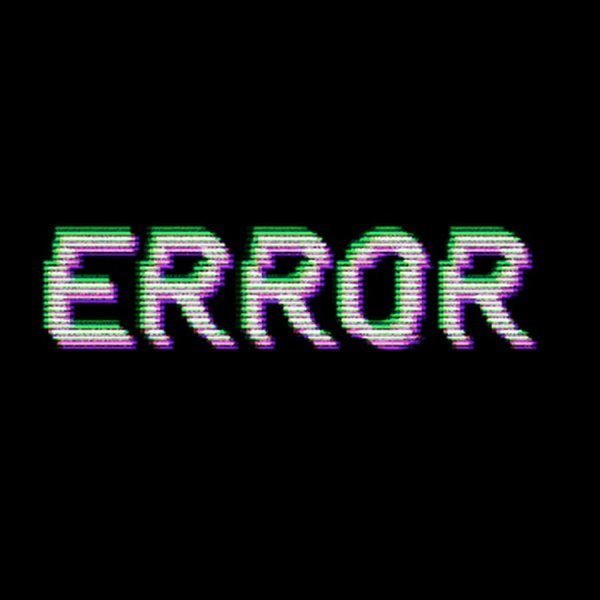 Надпись Error
