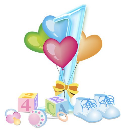 Годик на прозрачном фоне