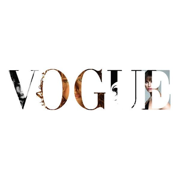 Vogue на белом фоне