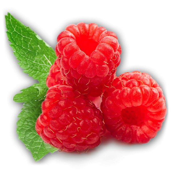 Малина на белом фоне