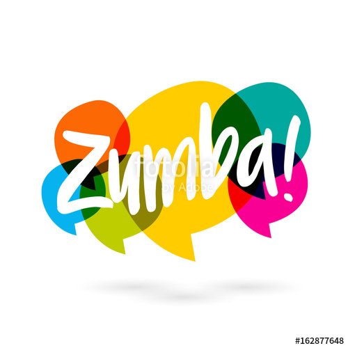 Зумба силуэт надпись
