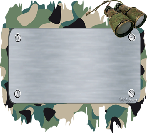 Рамка в стиле милитари