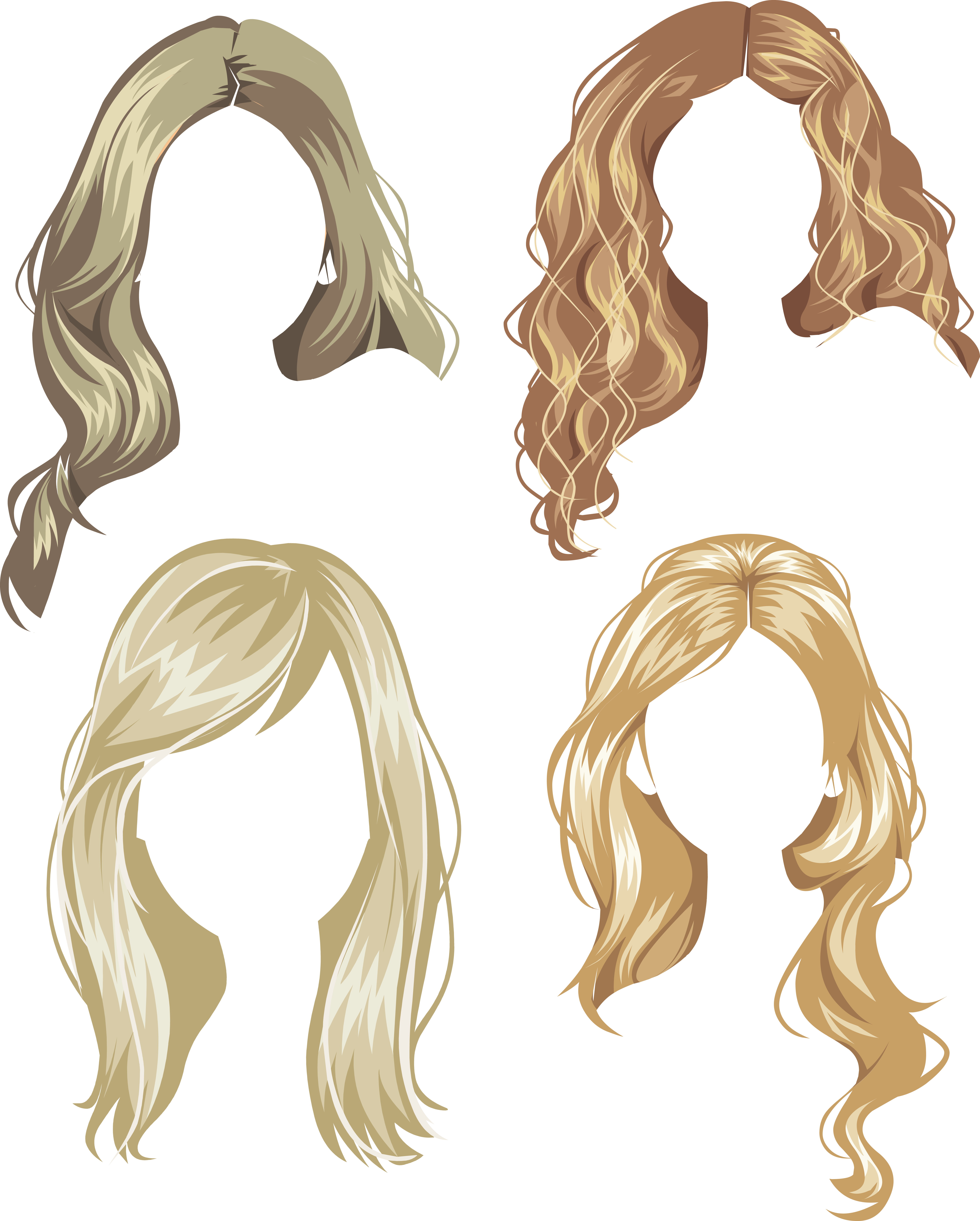 Png для фотошопа на прозрачном фоне - Женские парики и волосы » Для Фотошопа