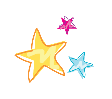 Звездочки мультяшные