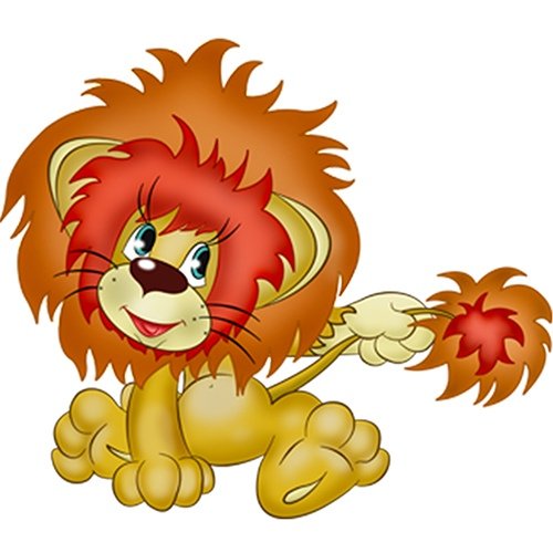 Рисунок львенка из мультика