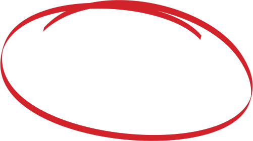 Обводка красным маркером