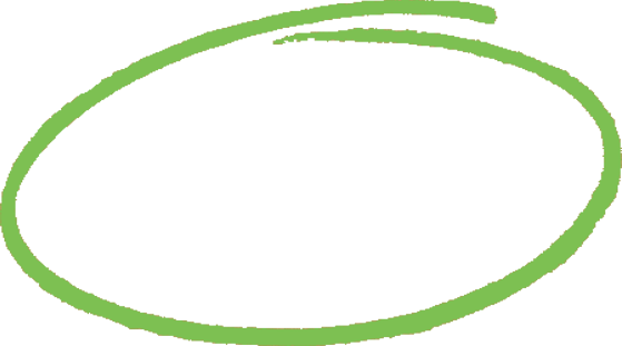 Овал зеленый