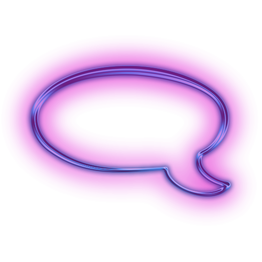 Неоновые значки без фона