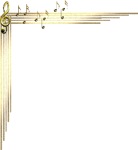 Рамка с нотами на прозрачном фоне