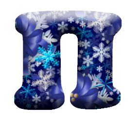 Буквы в зимнем стиле