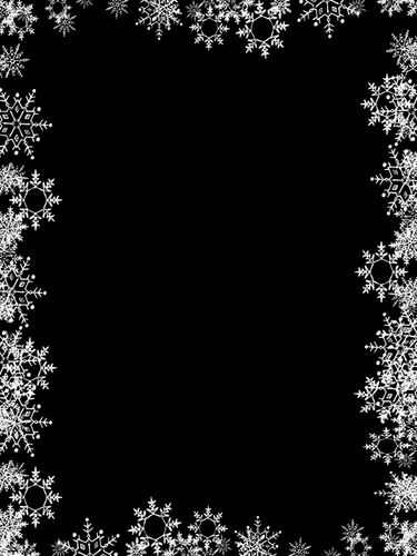 Рамка снежинки для фотошопа