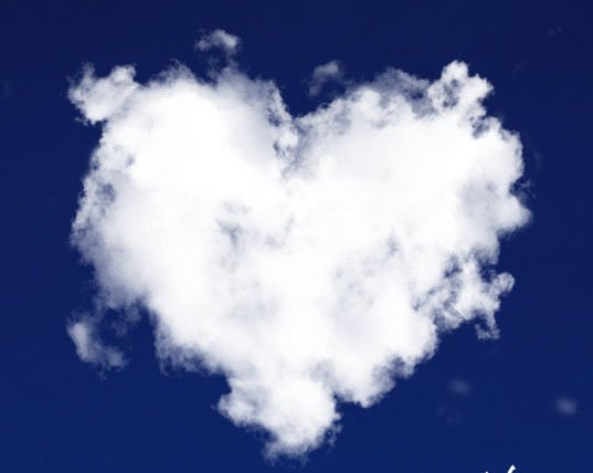 Облачко в виде сердца