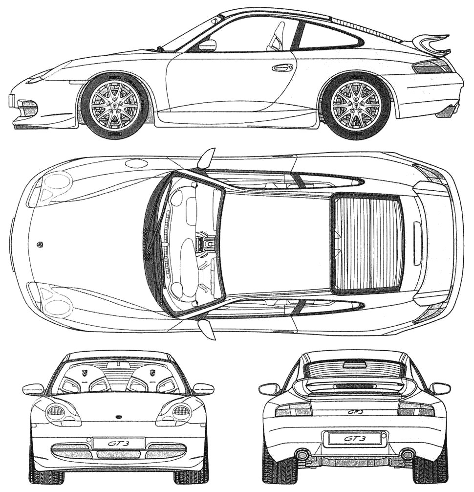 Референс машины. Porsche 911 Turbo чертежи. Porsche 911 gt3 Blueprint. Porshe 911 Blueprint. Blueprints car Porsche 911.