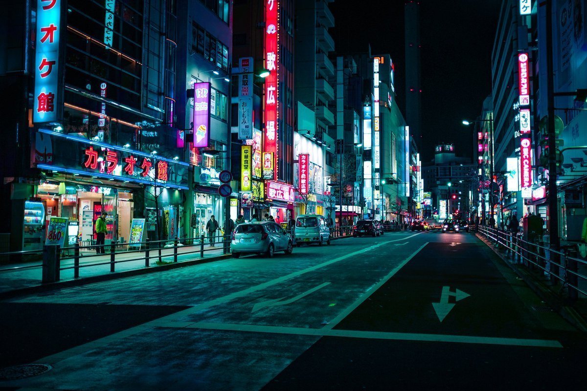 Токио Эстетика Синдзюку. Неон Сити Япония Акихабара. Япония Токио улицы анимэ. Япония Мегаполис Токио ночью улицы.