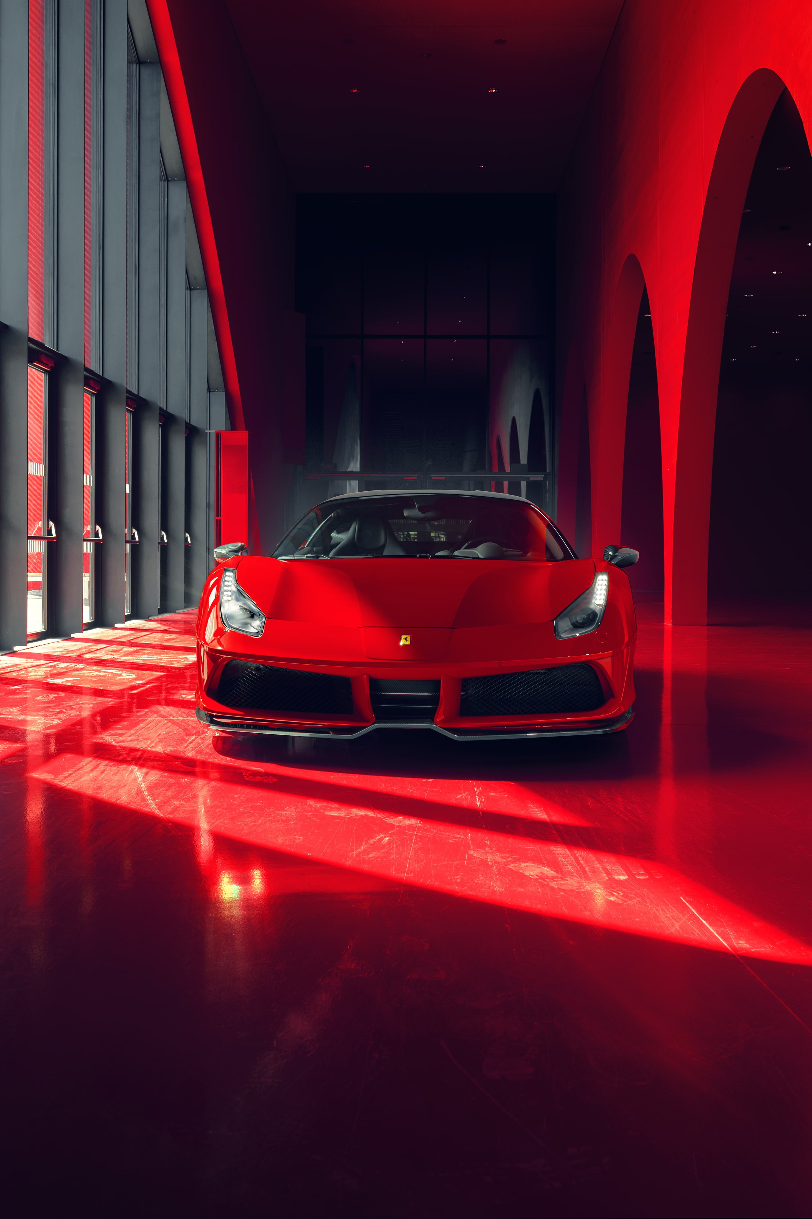 Красная машина телефон. 2018 Ferrari 488 GTB Pogea Racing FPLUS Corsa. Феррари GTB 488 ава. Автомобиль красный. Машины (красная).