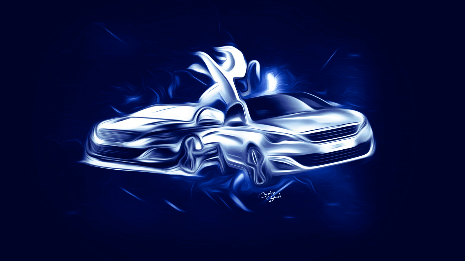 Ремонт автомобиля пежо. Машина на синем фоне. Автомобиль абстракт. Силуэт автомобиля. Фоновый рисунок авто.