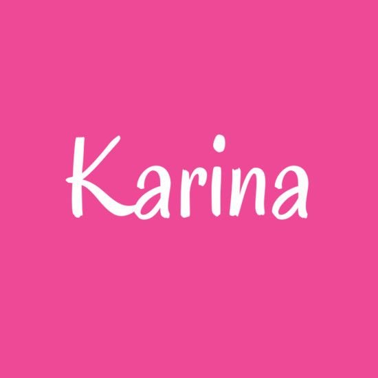 Красивое имя Карина