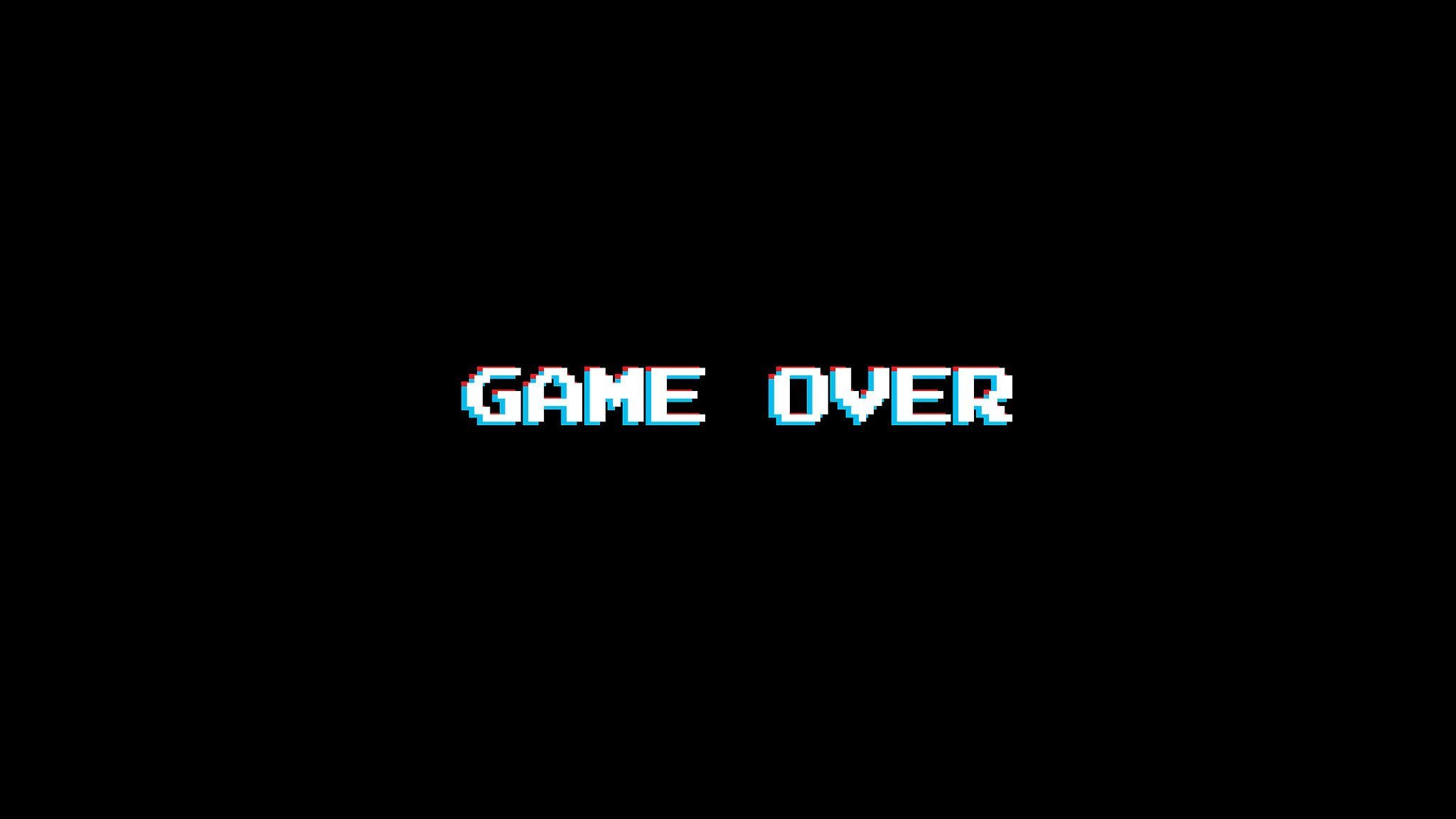 Черный экран конец. Game over. Надпись гейм овер. Game over на черном фоне. Надпись конец игры.