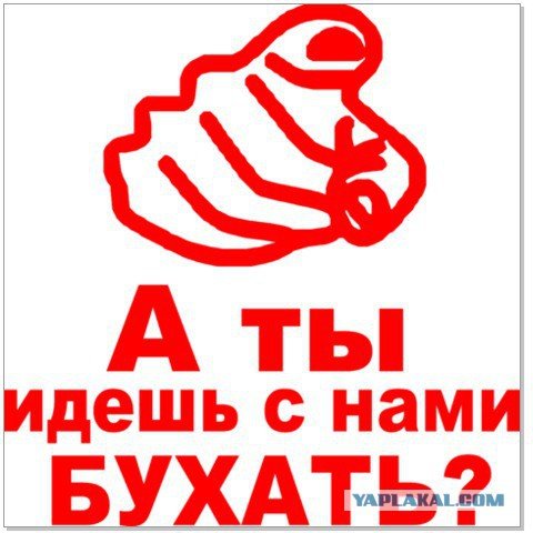 А ты идешь с нами бухать плакат