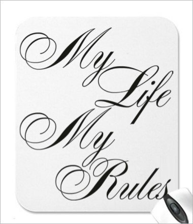 Надпись эскиз тату my Life my Rules