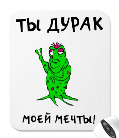 Дурак надпись