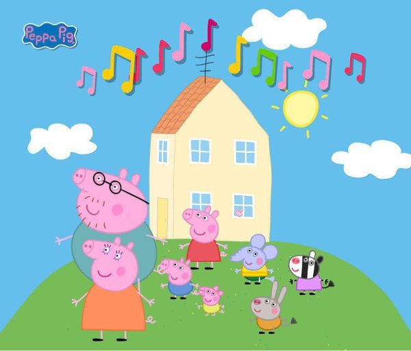 Обои свинки пеппы с домом и семьей (41 фото)