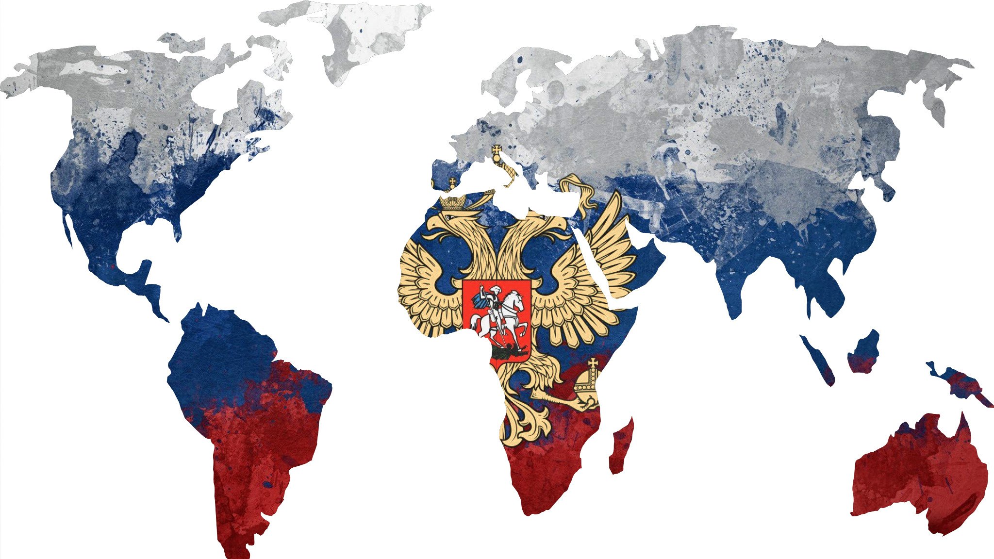 Карта весь мир россия