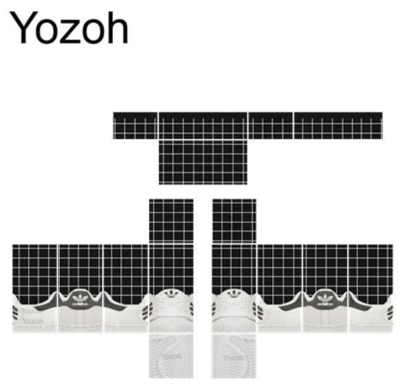 Шаблоны одежды в РОБЛОКС штаны в клетку